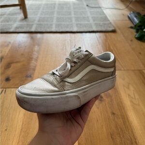 Vans Old Skool Stackform gold size 8 women